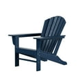 thumbnail image 3 of WestinTrends Dylan 5-Piece Outdoor Patio HDPE Adirondack Chair With Round Coffee Table Conversation Set, Navy Blue, 3 of 12