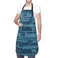 thumbnail image 3 of Uemuo Turtles and Waves Pattern Waterproof Apron Adjustable Dishwasher Apron- Apron for Women Men Heavy Duty Work Apron for Dishwashing Chemical Lab, 3 of 9