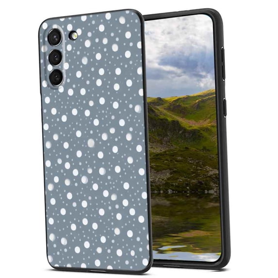 Compatible with Samsung Galaxy S23+ Plus Phone Case, white-dots-0-3 Case Men Women, Flexible Silicone Shockproof Case for Samsung Galaxy S23+ Plus