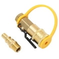 thumbnail image 1 of Gas Quick Connect Fitting, High Hardness Airtight Connection Precise Thread 1/4 Inch Gas Shutoff Valve  for Picnic, 1 of 7