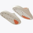 thumbnail image 6 of XUNKUSGA Shower Slippers Non-Slip Bathroom Slippers with Drain Holes Soft Comfy Shower Shoes Women Classic Odor-Resistant Cushioned Thick Sole Open Toe Slides for Women 5.5-10.5 Brown, 6 of 9