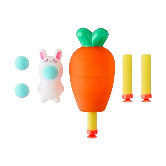 Bunny and Carrot Dart Poppers Party Favor, Multicolor, 8 Pieces, Easter by Way To Celebrate