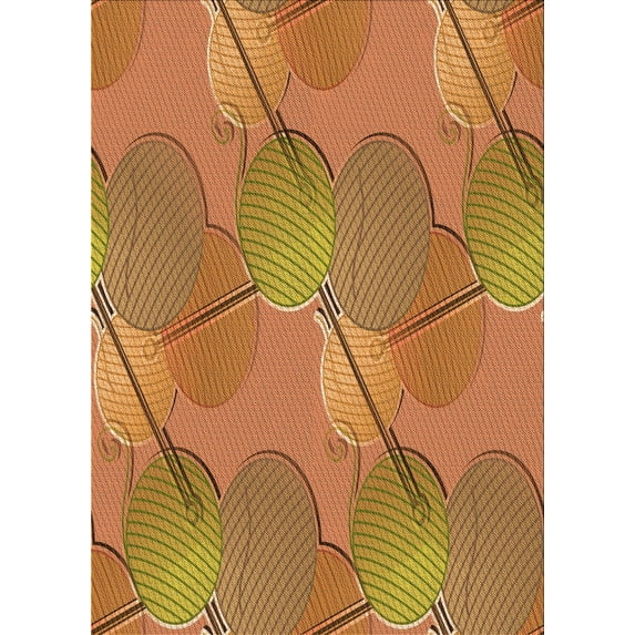 Ahgly Company Machine Washable Indoor Rectangle Transitional Mahogany Brown Area Rugs, 8' x 10'