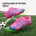 thumbnail image 2 of BURUDANI Kids Girls & Boys Cleats Soccer Shoes Athletic Low Top Kids Soccer Shoes, 2 of 6