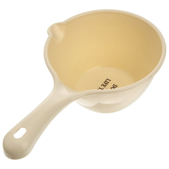 Mixtlocalior 1Pc Plastic Water Ladle Bathing Bailer Water Dipper Spoon for Home Restaurant Kitchen Khaki