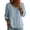 Light Blue #1, variant on Casual Peter Pan Collar Linen Blouse for Women - Long Sleeve Button Down Peplum Top, Breathable for Spring & Summer Light Green XL