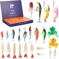 thumbnail image 2 of Fishing Tackle Advent Calendar 24 Days Fishing Lures Christmas Countdown Calendar Toys Creative Fishing Accessories Reusable Fishing Tackles Kit for Fishing Lovers Husband Xmas Gift, 2 of 9