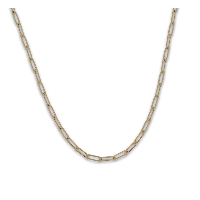 Cadena Gargantilla Clip 2.5 mm 45 cm Oro Sólido 10K Casa del Anillo