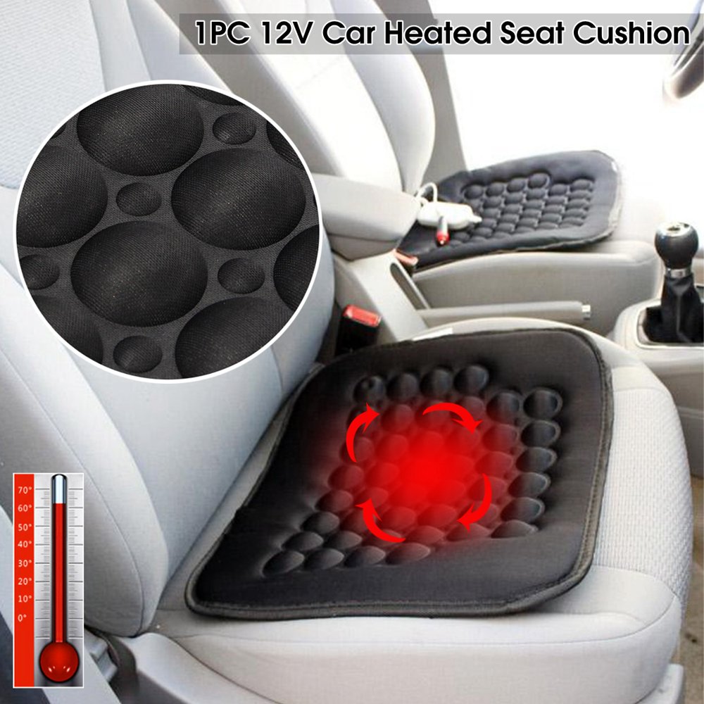 Universal 12V Electric Car Front Seat Heated Cushion Thermal Pad Warmer