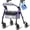 Purple, variant on VOCIC Z11 Lightweight Foldable All-Terrain Wheels Rollator Walker with Seat, Blue, 380lb Limit