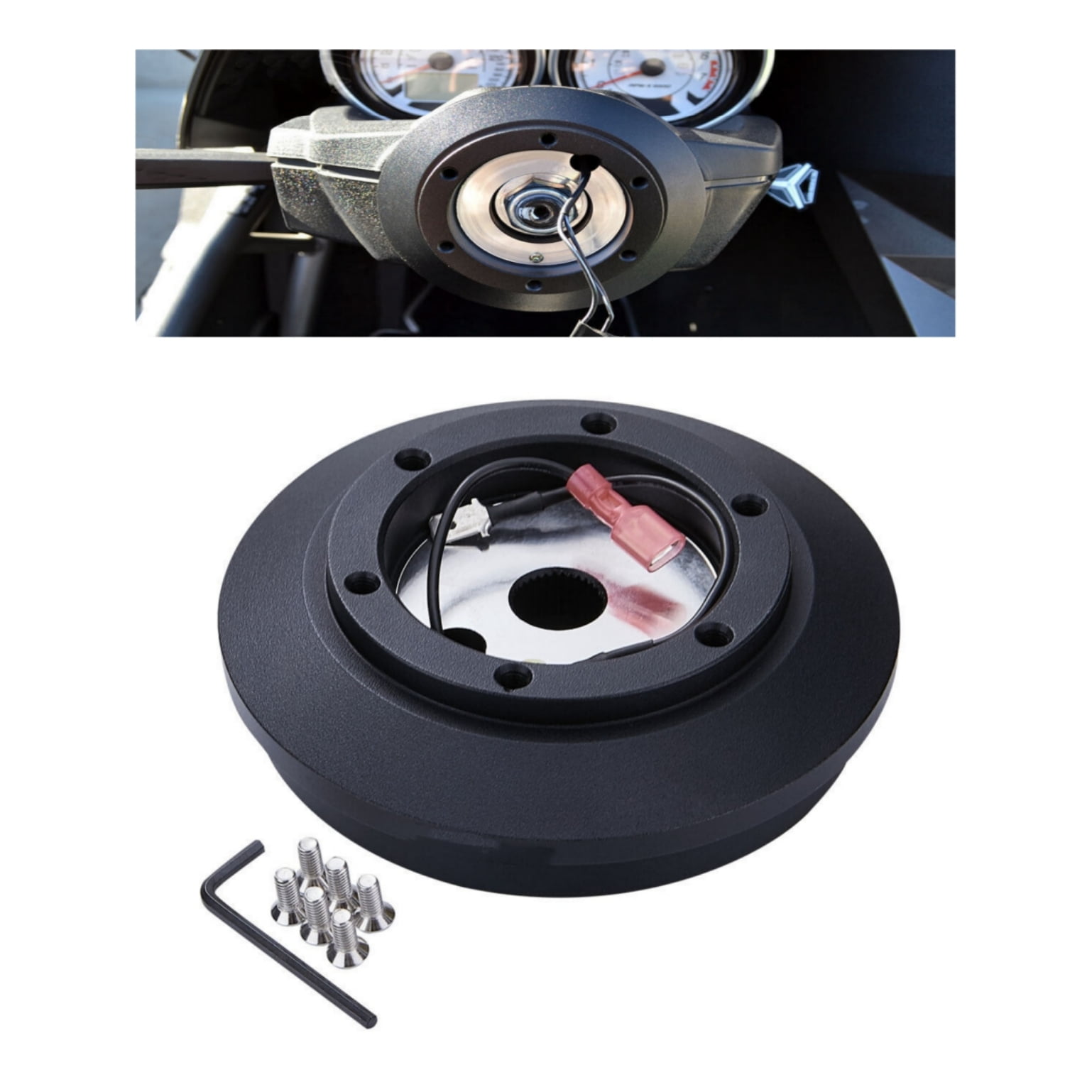 Carbon Fiber MOMO Quick Release Hub Adapter Snap Off Boss Carbon Fiber MOMO Quick Release Hub Adapter Snap Off Boss