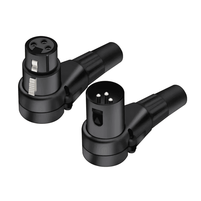 3 Pin Right Angle XLR Connector Male Female XLR 3Pin Socket Microphone Plug Audio Cable Amplificador de Audio