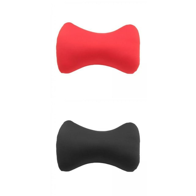 2Pcs Microbead Bolster Tube Pillow, Fill & Silky Smooth Removable Cover, Odorless Neck & , Soft, Flexible & Comfortable
