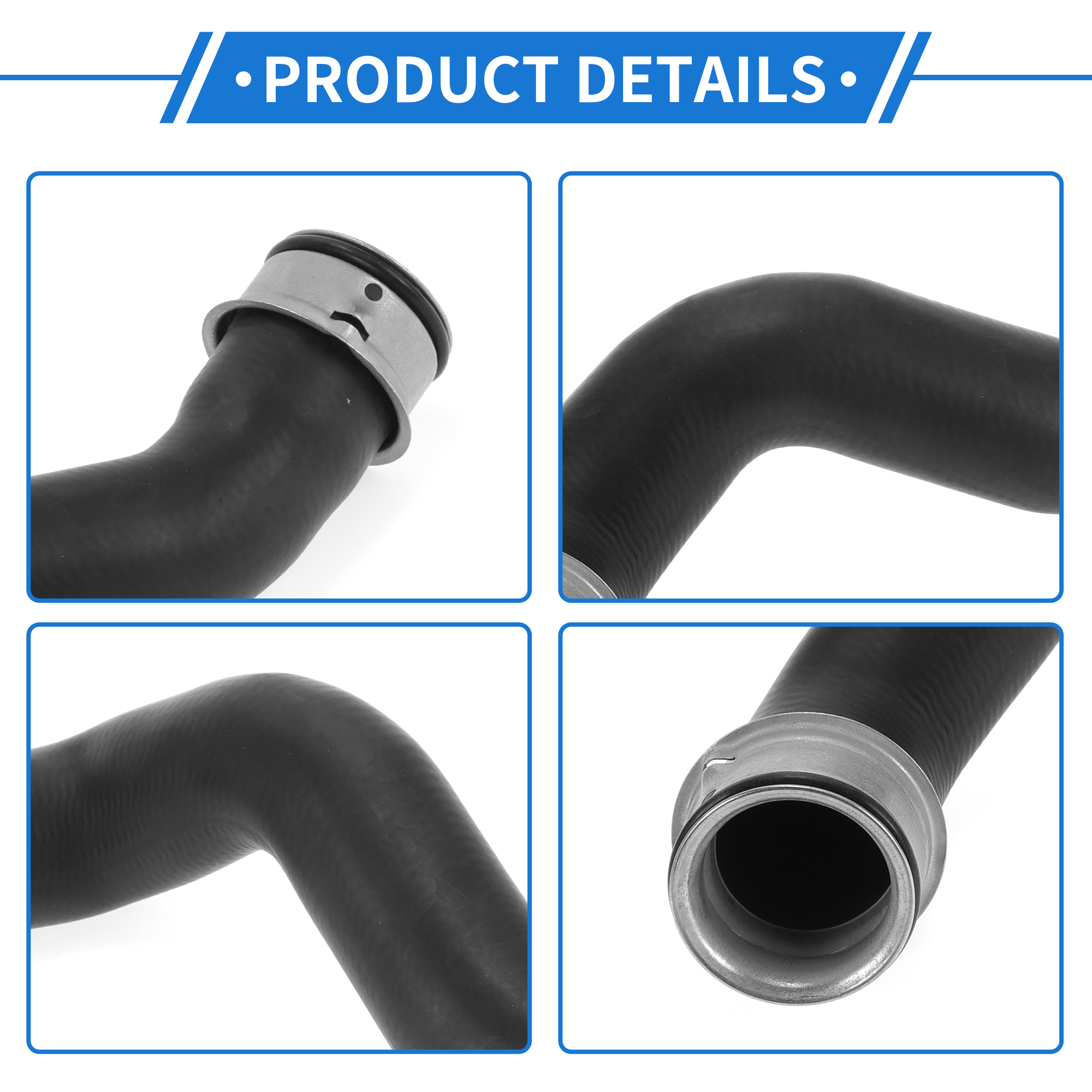 Unique Bargains Radiators Hose for Mercedes-Benz CLS550 2007-2011 E550 2007-2009 Rubber