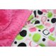thumbnail image 4 of Manta Lil' Cub Hub Minky con estampado de círculos rosa intenso, 4 of 6