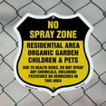 thumbnail image 5 of No Spray Shield Sign No Spray Zone Residential Area Organic Garden Children And Pets 12 inch X 12 inch Shield-Shaped Rust-Free Aluminum Metal Sign Weather Resistant Made in the USA, 5 of 7