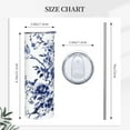 thumbnail image 5 of Chinoiserie Blue and White Floral Insulated Stainless Steel Slim Tumbler Travel Mug 20 Ounce,Pefect Chinoiserie Gift for Tea Coffee Lover,Travel Thermal Water Tumbler for Office,Birthday Gift for Mom, 5 of 6