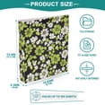 thumbnail image 3 of FORMRS 3 Ring Binder 1.5 inch with Pockets Set of 2 Clip Board 200 Sheets Capacity, Green Flower Pattern, 3 of 8