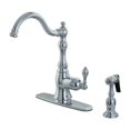 thumbnail image 2 of Kingston Brass Gourmetier GS7708ACLBS American Classic Single Handle Kitchen Faucet, Satin Nickel, 2 of 3