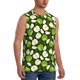 thumbnail image 2 of Fotbe Green Fruit Men's Camiseta sin Mangas Estampada para Hombres, Playera Casual para Gimnasio, Entrenamiento, Playa-Medium, 2 of 7