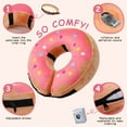 thumbnail image 7 of Donut Inflatable Collar for Dogs and Cats, Soft Recovery Dog Cone After Surgery, Protective Pet Neck Cone for Small, Medium, Large Dogs, Not Block Vision (Pink, L), 7 of 7