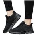 thumbnail image 3 of WEAIXIMIUNG Women's Sneakers Size 8 Memory Foam Women Sneakers Fashionable New Pattern Color Blocking Thick Sole Flat Bottom Comfortable Non Mesh Breathable Lace Up Casual Shoes, 3 of 9