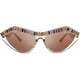 thumbnail image 2 of Fashion Cat Eye Diamond Sunglasses Women Retro Vintage Cateye Plastic Frame B2302, 2 of 5