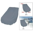 thumbnail image 3 of Boat Seat Cover Captain's Chair Cover Protection Accessory Water Resistant Oxford Fabric Gray, 3 of 9