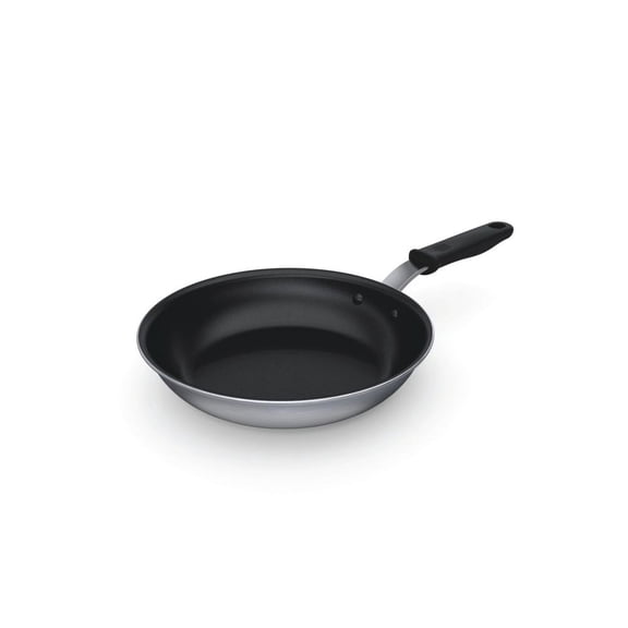 Vollrath 69110 Tribute 10" Tri-Ply Stainless Steel Non-Stick Fry Pan with CeramiGuard II Coating and Black TriVent Silicone Handle