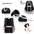 thumbnail image 4 of 17" Travel Backpack Carry On Laptop Backpack Overnight Bag Weekender Bag Casual Daypack for Women Men College - Black, 4 of 6