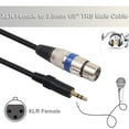 thumbnail image 2 of XLR 3pin Female to 3.5mm TRS Male Cable Audio Adapter Microphone Cable, 2 of 3