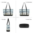 thumbnail image 6 of FORMRS Canvas Laptop Tote Bag for Women with 15.6" Computer Compartments Shoulder Handbag, Winter Village Serenity, 6 of 7