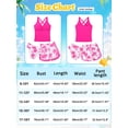 thumbnail image 7 of Girls 3 Piece Tankini Swimsuit Set Teens Criss Cross Ruched Tankini Sets with Printed Shorts Bathing Suits for Girls Swim 9-16 Years, 7 of 7