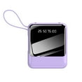 thumbnail image 2 of Meggemo 10000mAh Mini Power Bank with 4 Built in Cables Slim Lightweight Portable Charger Purple Color Universal Compatibility for Smartphones Reliable Fast Charging Solution, 2 of 8