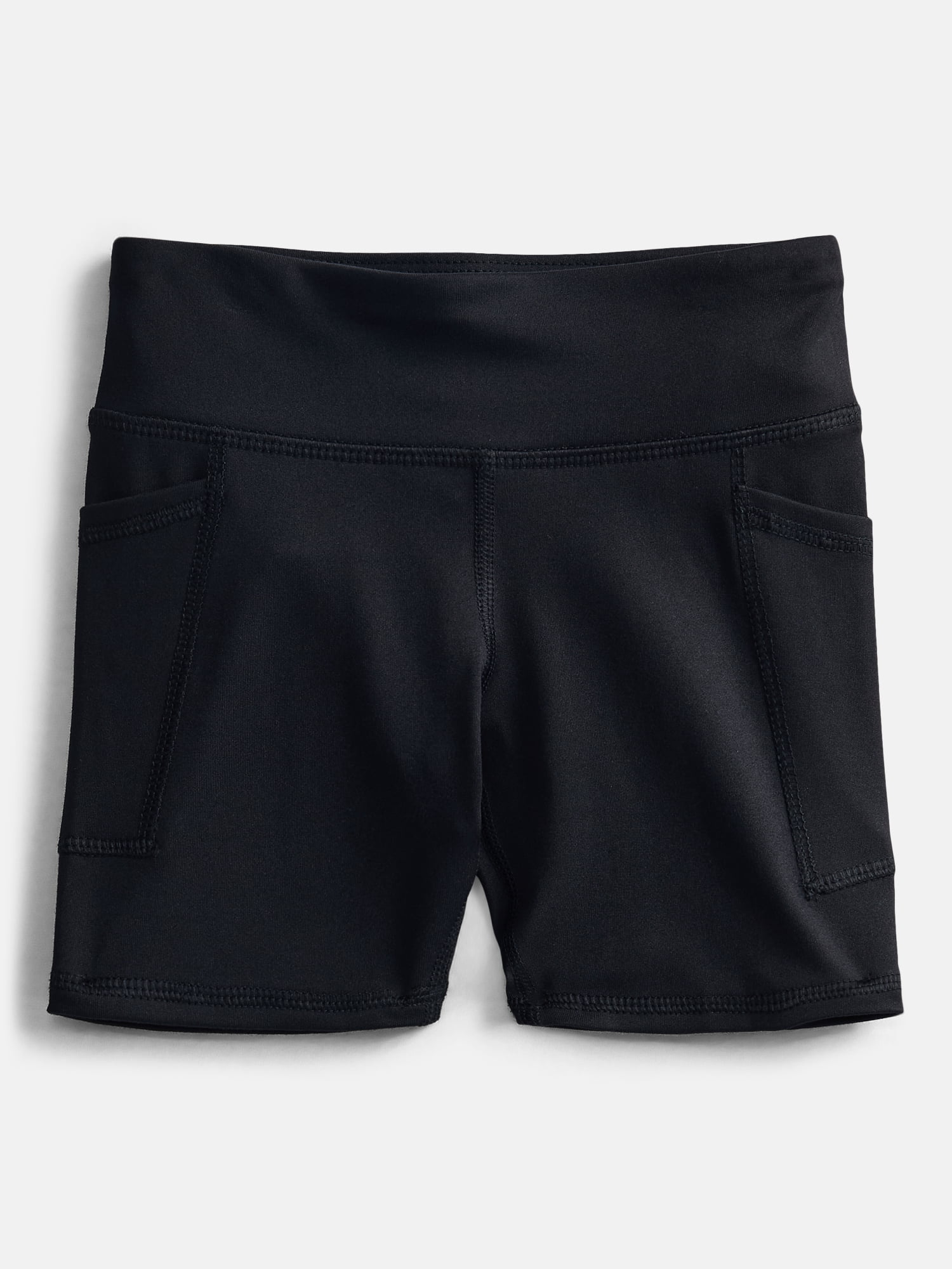 Athletic Works Girls Active Bike Shorts, 2-Pack, Sizes 4-18 & Plus