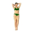 thumbnail image 3 of 1/64 figuras de niña personaje de resina muñeca gente playa traje de baño mujer miniatura para escritorio ornamento tren ferrocarril Dioramas diseño tendido, 3 of 8