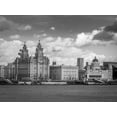 thumbnail image 2 of Frank, Assaf 14x12 White Modern Wood Framed Museum Art Print Titled - Liverpool city skyline across the River Mersey, UK, FTBR-1870, 2 of 4