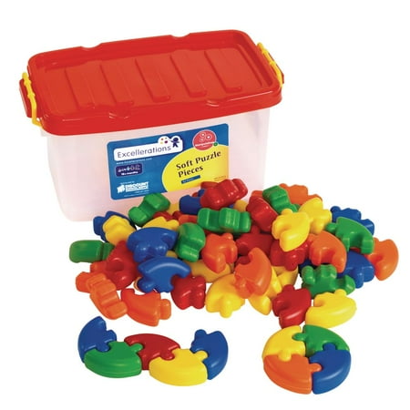 UPC: 0191487022316 | Excellerations Soft Puzzle Pieces – 62 Pieces