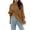 Brown, variant on Spring !DianGeFu Casual Tops for Plus Size Women with Winter Discounts 50% Off Clear,Women's Solid Color High Neck Loose Soft Knitted Top,Green,M