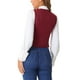 thumbnail image 3 of CHALECO Vintage a Cuadros INSPIRE CHIC para Mujer, Cuello en V, de Un Solo Botón, Sin Mangas, Espalda Racer, Talla S, Rojo y Negro, 3 of 6