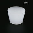 thumbnail image 3 of Uxcell 32mm to 42mm Solid Silicone Rubber Tapered Plug White for Powder Coating, Painting,5 Pack, 3 of 5