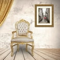 thumbnail image 3 of Frank, Assaf 12x14 Gold Ornate Wood Framed with Double Matting Museum Art Print Titled - Tourist with umbrella in steps through houses in Birgu, Malta, 3 of 4
