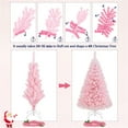 thumbnail image 4 of Yaheetech 4ft Pre-lit Artificial Christmas Tree with 70 Incandescent Lights, Pink, 4 of 4