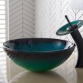 thumbnail image 4 of KRAUS Nature Series Round Green Glass Vessel Bathroom Sink, 17 inch, 4 of 9