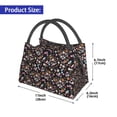 thumbnail image 2 of Easygdp Daisies Flowers Bolsa de Almuerzo Insulada Reutilizable, Bolsa de Mano y Bandolera para Oficina, Trabajo, Viajes, 2 of 6
