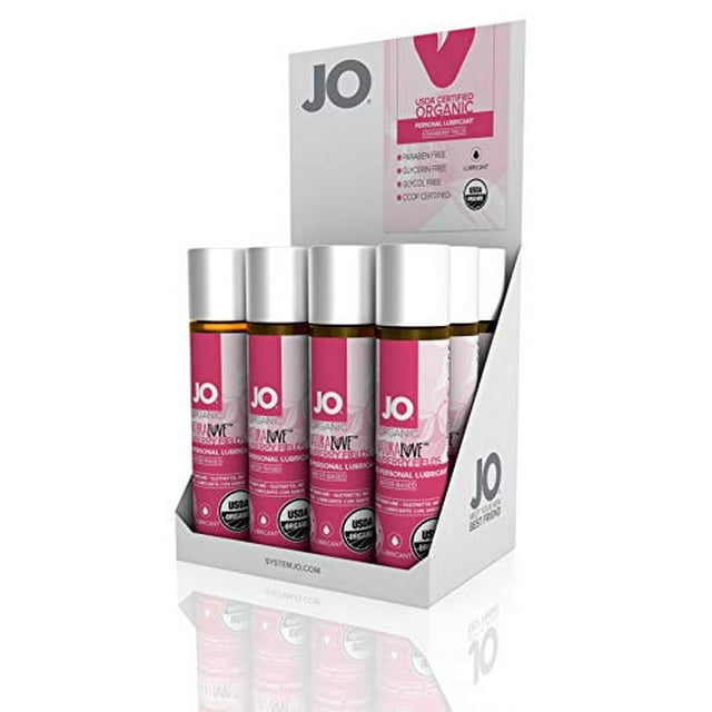 JO USDA Organic - Fraise - Lubrifiant (à Base d'Eau) 1 floz / 30 ml