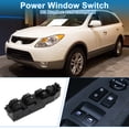 thumbnail image 2 of Unique Bargains Power Window Switch No.935703J000WK Front Left Driver Side Window Control Switch for Hyundai Veracruz 2006 Black, 2 of 7