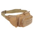 thumbnail image 1 of Bolsa de almacenamiento de cintura militar, Material de tela Oxford 800D, bolsa impermeable para actividades al aire libre, color caqui, 1 of 10