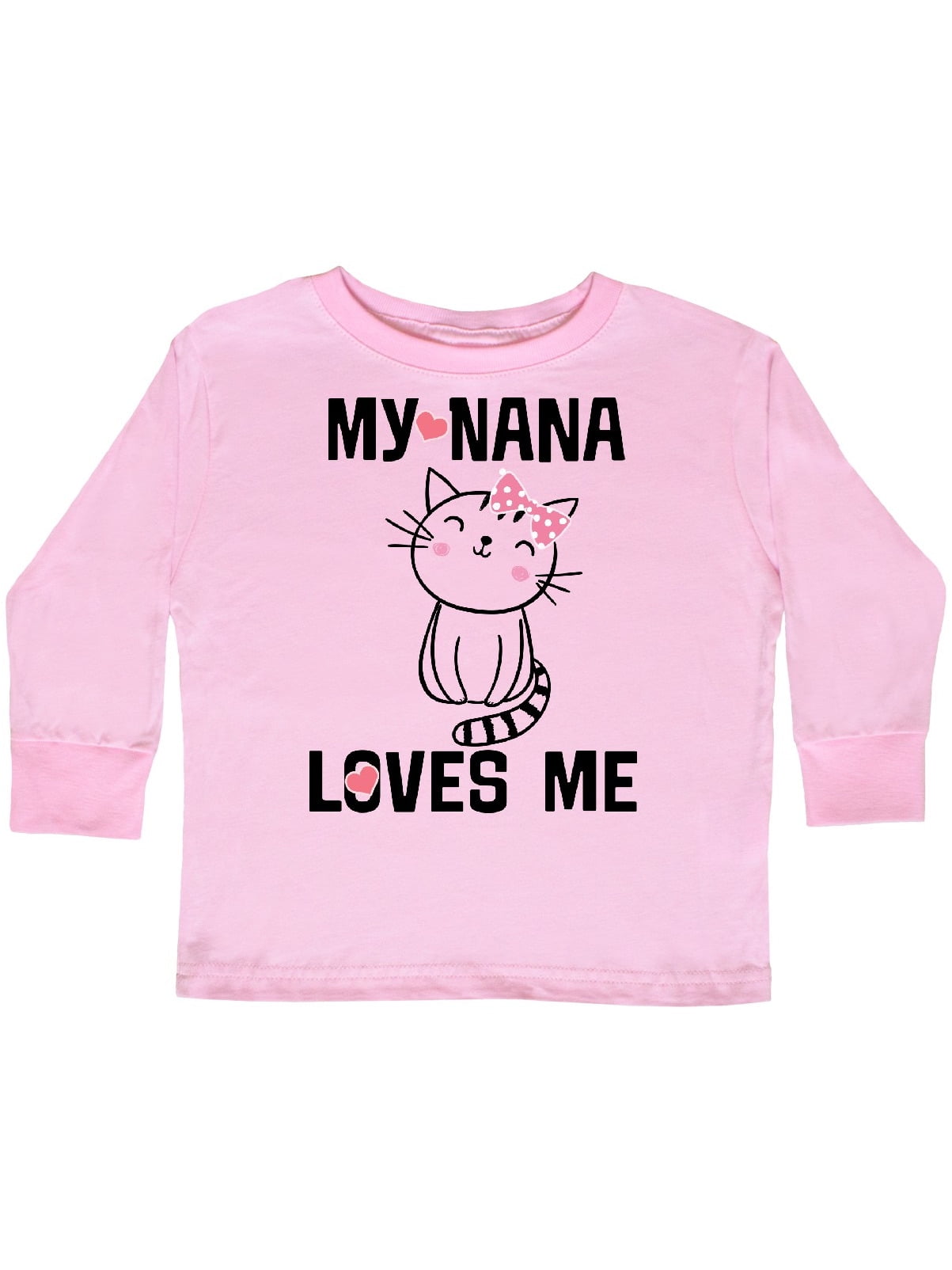 inktastic My Nana Loves Me with Cute Kitten and Flowers Baby T-Shirt