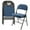 Blue, variant on Elama 4 Piece Metal Folding Chair with 2.2 Inch Padded Seats in Dark Blue